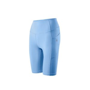 Light Blue Pocketed Biker Shorts
