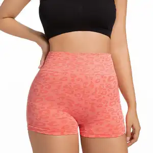 Coral Pink Scrunch Butt Shorts